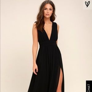 Black cocktail dress